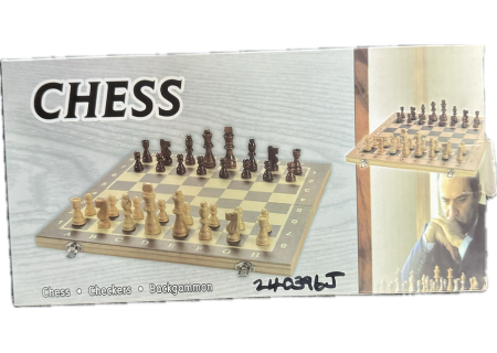 3 in 1 Chess, Checkers, Backgammon Set