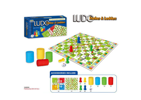 2 in 1 Snakes and Ladders and Ludo Board