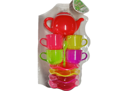 Tea Set - 4 Cups and Saucers  for Kids' Tea Parties