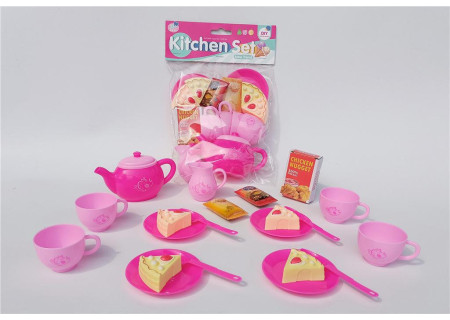 Kitchen Tea Set with Cakes - Complete Set for Kids' Tea Time