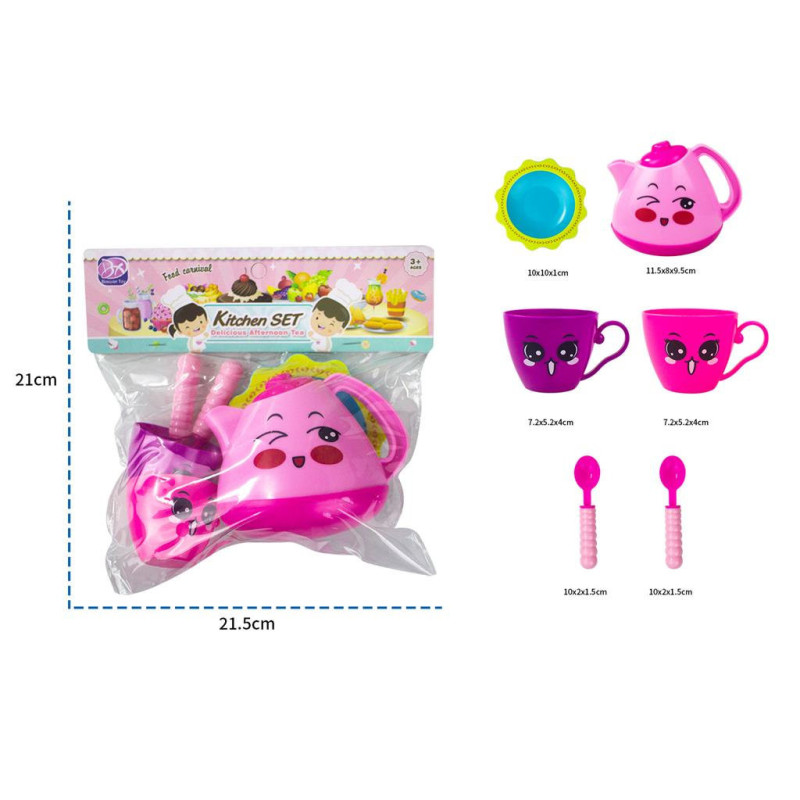 Pink Tea Set - PBH Complete Set for Kids' Tea Parties Pink Tea Set - PBH Complete Set for Kids' Tea Parties