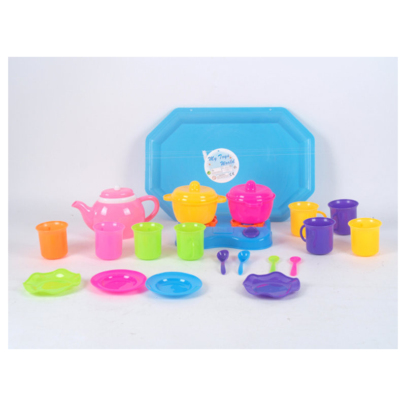 Tea Set and Stove with Tray - Playset for Kids' Kitchen Fun Tea Set and Stove with Tray - Playset for Kids' Kitchen Fun