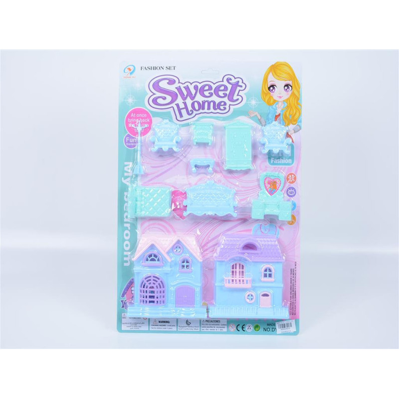 Sweet Home Playset with Furniture - Carded Set for Kids' Dollhouses Sweet Home Playset with Furniture - Carded Set for Kids' Dollhouses