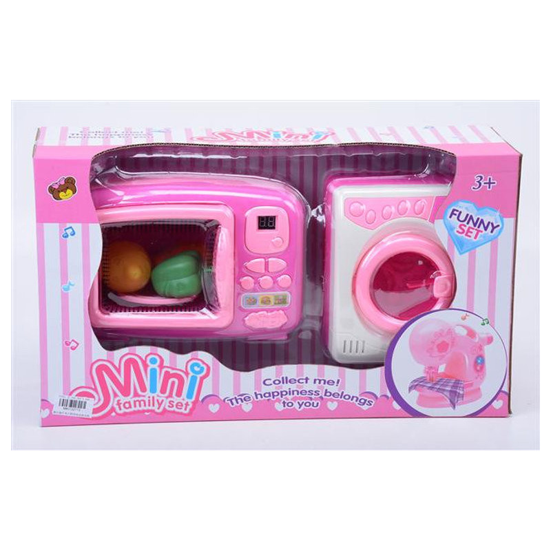 Microwave and Washing Machine - Battery Operated Playset for Kids Microwave and Washing Machine - Battery Operated Playset for Kids