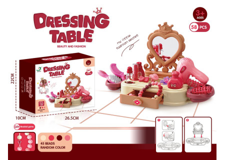 Dressing Table with Accessories - Playset for Kids' Fashion Fun