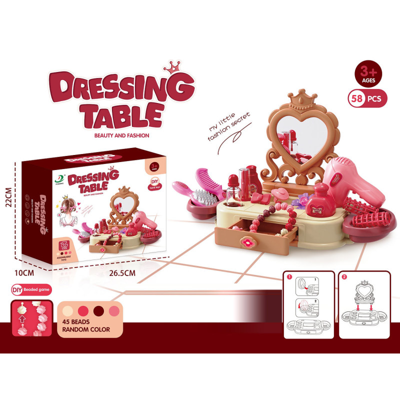Dressing Table with Accessories - Playset for Kids' Fashion Fun Dressing Table with Accessories - Playset for Kids' Fashion Fun