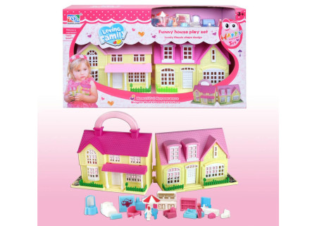 Loving Family Playhouse -  Set with Accessories for Kids