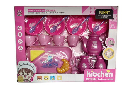 Pink Tea Set/Food