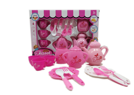 Pink Tea Set -  Playset for Kids' Tea Parties