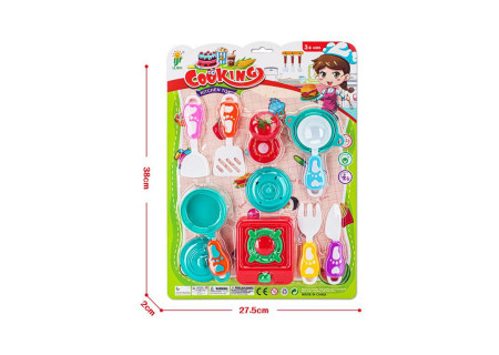 Cooking Set - Carded Playset for Kids' Kitchen Adventures