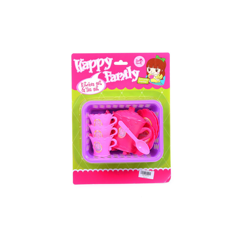 Happy Family Tea Set in Basket - Playset for Kids' Tea Parties Happy Family Tea Set in Basket - Playset for Kids' Tea Parties