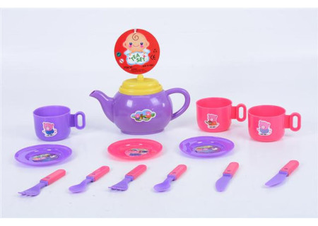 Purple and Pink Tea Set - Playset for Kids' Tea Parties