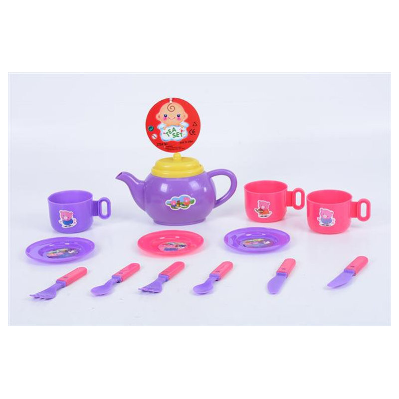 Purple and Pink Tea Set - Playset for Kids' Tea Parties Purple and Pink Tea Set - Playset for Kids' Tea Parties