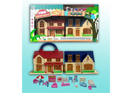 Mini Dream Home Playset - Set with Accessories for Kids' Creative Play