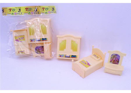 Bedroom Furniture Playset - Toys for Kids' Dollhouses
