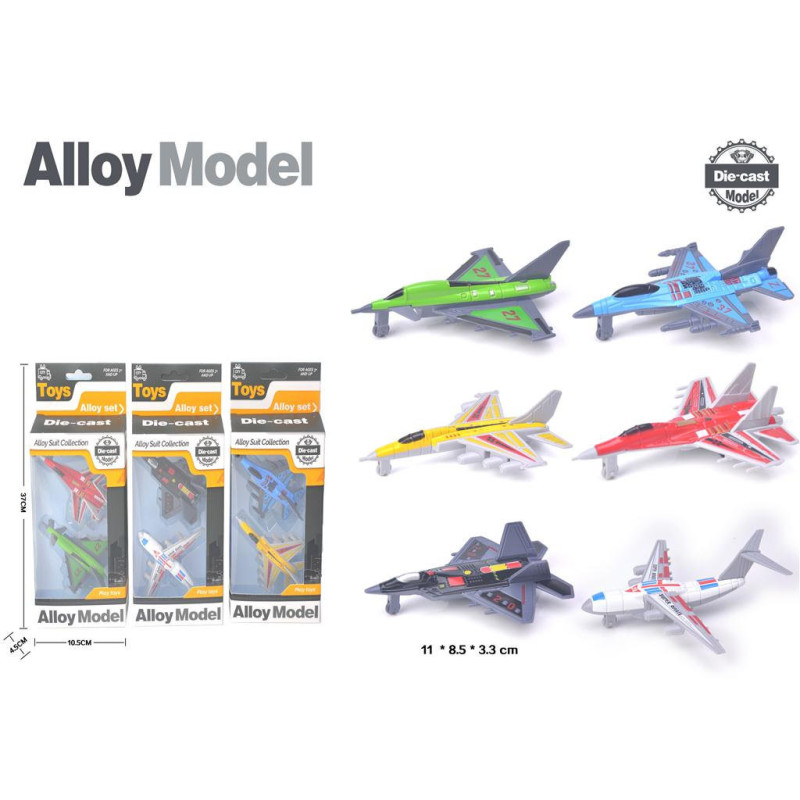 Alloy Die Cast Plane - Bxd 2's Playset for Kids' Aerial Adventures Alloy Die Cast Plane - Bxd 2's Playset for Kids' Aerial Adventures