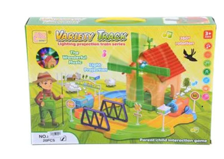 Variety Train Track - 20 Playset for Kids' Railway Adventures