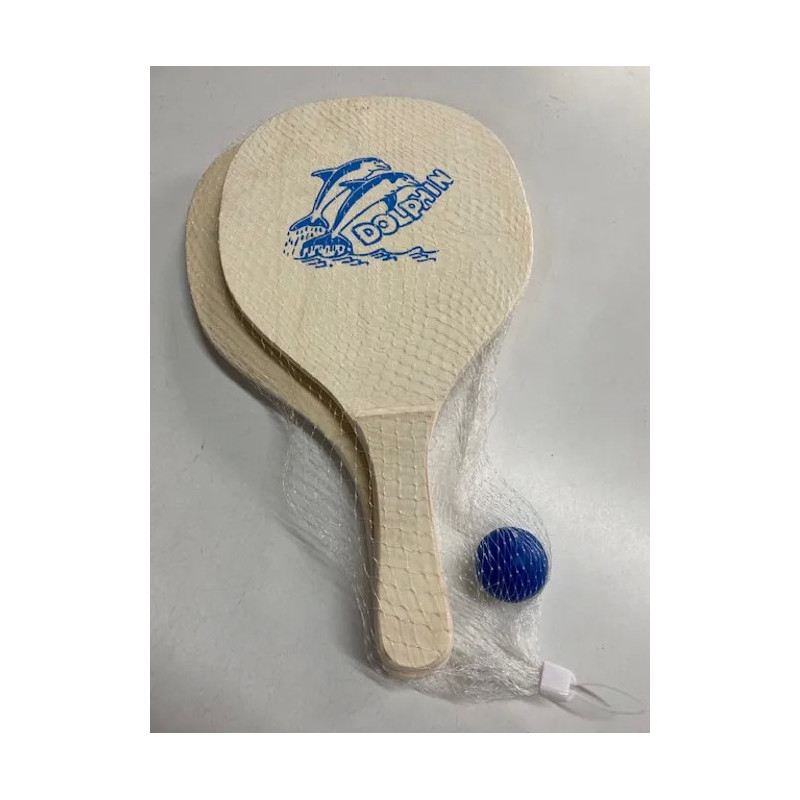 Wooden Dolphin Bat and Ball Set - 40cm x 20cm Wooden Dolphin Bat and Ball Set - 40cm x 20cm