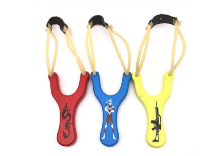 Kids Wooden Slingshot - Classic 19cm Toy for Outdoor Fun