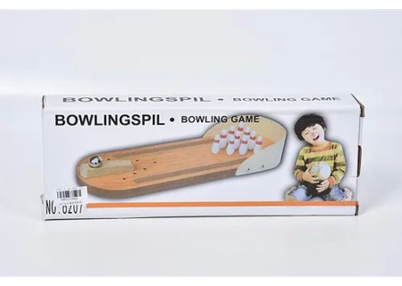 Kids Wooden Bowling Set – Classic 30cm Indoor & Outdoor Game