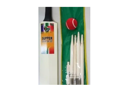 Kids Wooden Cricket Set - Size 3 | Durable & Lightweight for Young Pla