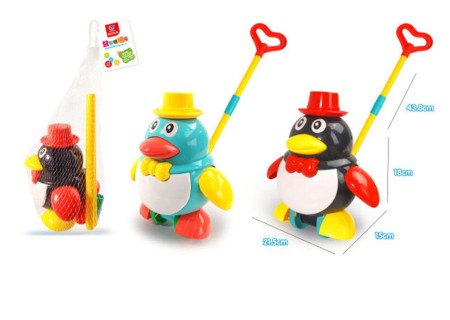 Meshbag Penguin Push Toy