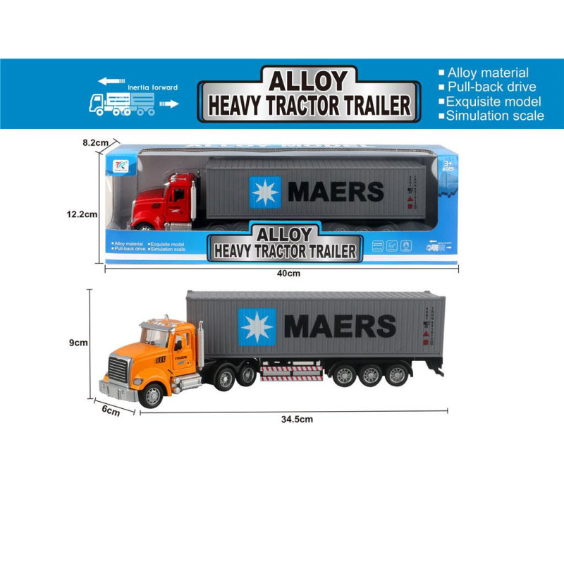 BXD Die Cast Container Truck 34.5cm BXD Die Cast Container Truck 34.5cm