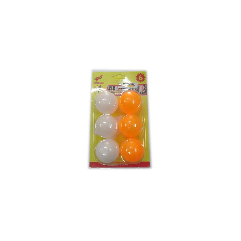 Table Tennis Balls - 6 Pack Carded for Games and Practice Table Tennis Balls - 6 Pack Carded for Games and Practice