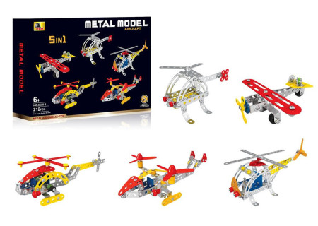 Metal Model 5-in-1 - 212 Piece Playset for Creative Kids