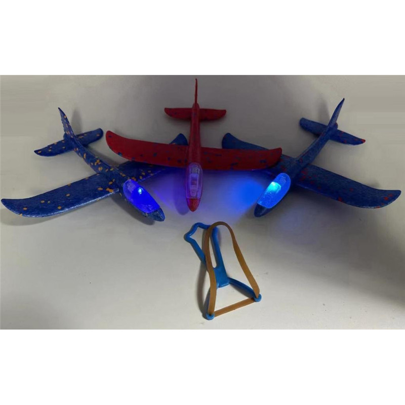 Light Up Sling Shot Plane - 24cm Eva Playset for Kids Light Up Sling Shot Plane - 24cm Eva Playset for Kids