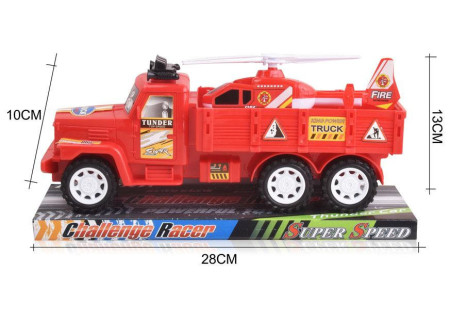 Fire Engine & Helicopter - Tub Playset for Kids' Rescue Adventures