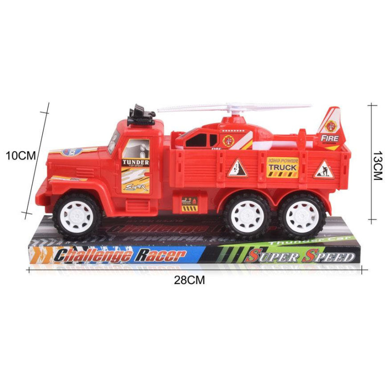 Fire Engine & Helicopter - Tub Playset for Kids' Rescue Adventures Fire Engine & Helicopter - Tub Playset for Kids' Rescue Adventures