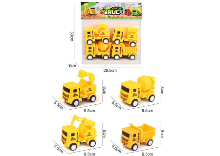 4s Inertial Construction Trucks - PBH Playset for Kids
