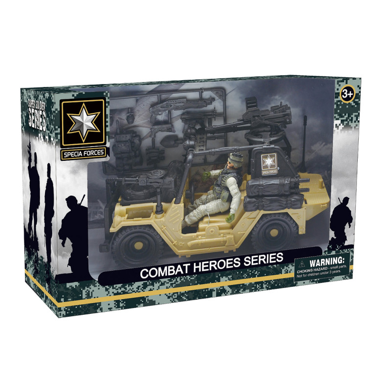 Combat Jeep & Soldier - Bxd Playset for Kids' Military Adventures Combat Jeep & Soldier - Bxd Playset for Kids' Military Adventures