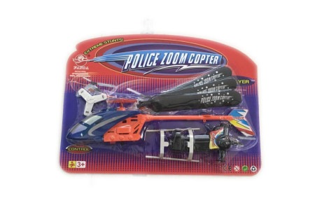 Police Zoom Copter - Carded 39x29cm Playset for Kids