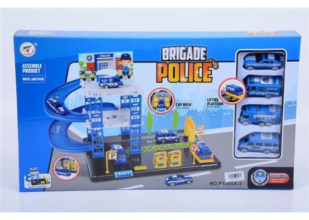 Police Brigade Parking Lot - Bxd Playset for Kids