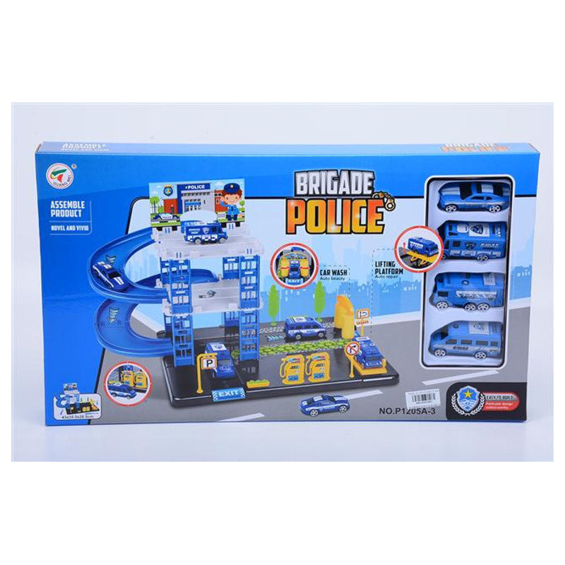Police Brigade Parking Lot - Bxd Playset for Kids Police Brigade Parking Lot - Bxd Playset for Kids