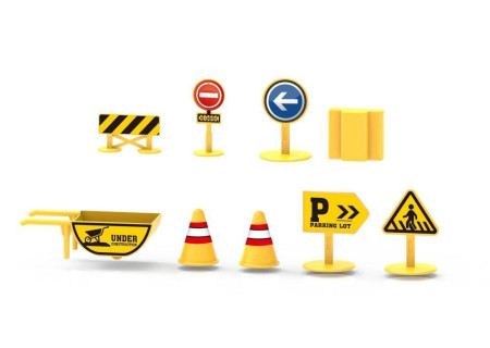 Construction Road Signs - Playset for Kids' Building Adventures