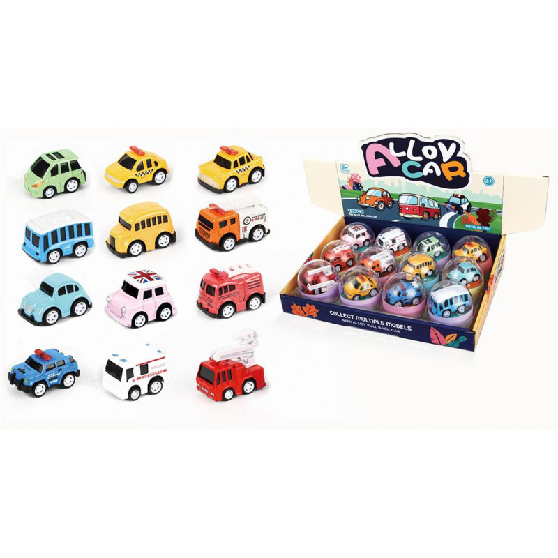 DC Alloy Cars - 12/Box Playset for Kids' High-Speed Adventures