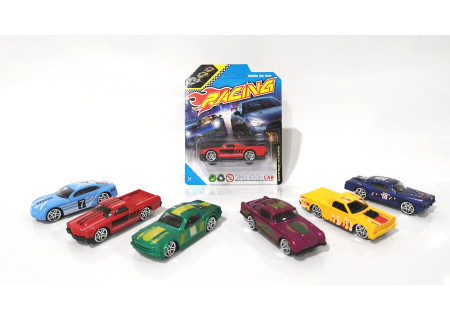 Carded Alloy Racing Cars – Durable Die-Cast Toy Cars for Kids
