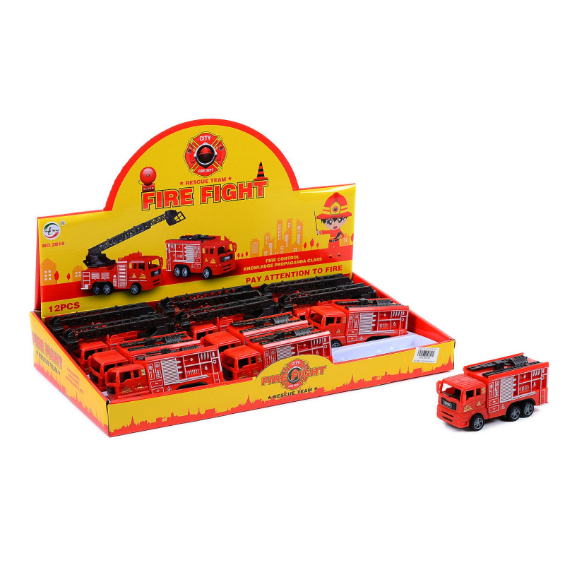Plastic Fire Engines - 12/Box Playset for Kids' Rescue Adventures Plastic Fire Engines - 12/Box Playset for Kids' Rescue Adventures