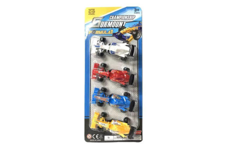 F1 Cars - Carded 4s Playset for Kids' High-Speed Racing Fun