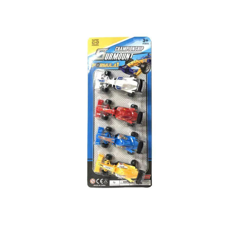 F1 Cars - Carded 4s Playset for Kids' High-Speed Racing Fun F1 Cars - Carded 4s Playset for Kids' High-Speed Racing Fun