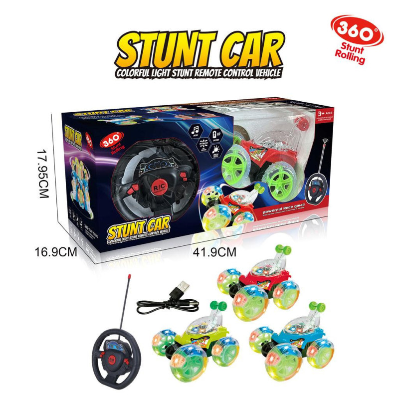 RC Stunt Car with Steering Wheel - Bxd Playset for Kids RC Stunt Car with Steering Wheel - Bxd Playset for Kids