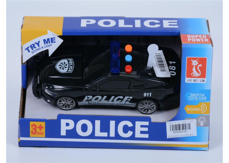 Black Police Car - Bxd Battery Operated