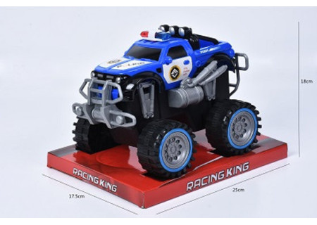 Racing King 4x4 Police - Tub Playset for Kids' High-Speed Adventures