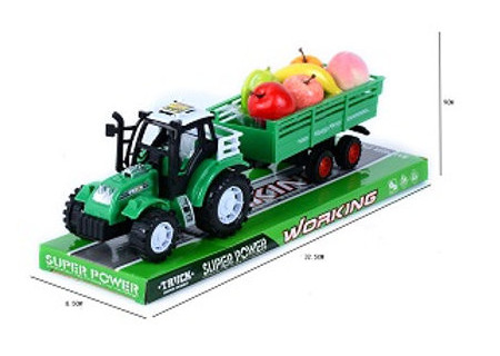 Farm Tractor/Trailer Working - Tub Playset for Kids' Farm Adventures