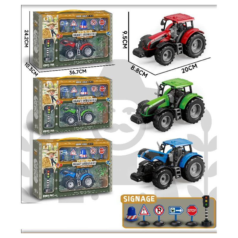 Tractor with Traffic Lights/Signs Tractor with Traffic Lights/Signs