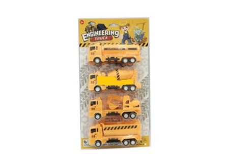 Engineering Trucks - 4/Card Playset for Kids' Building Adventures