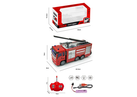 Fire Engine with USB Battery, Sounds & Lights